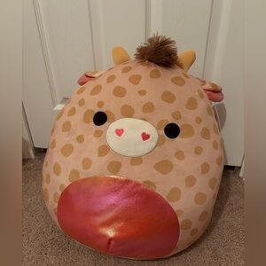 First to Market Zuni the Giraffe with Holographic Belly 16” Heart Squishmallow